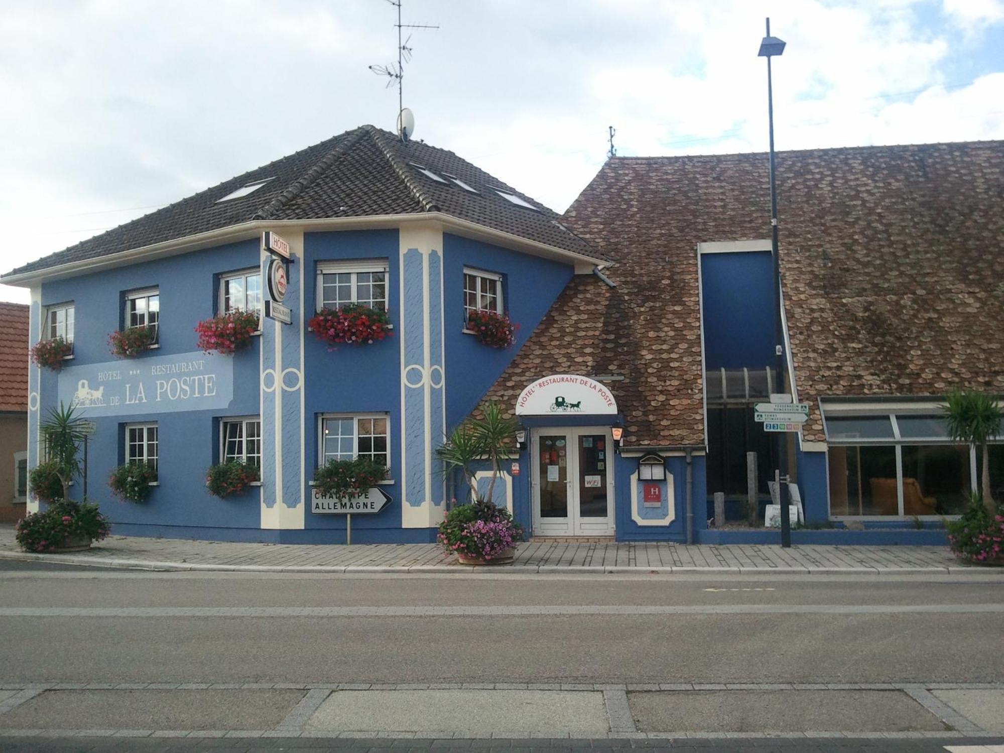 Hotel Restaurant De La Poste Mulhouse Ottmarsheim バンツェンハイム エクステリア 写真
