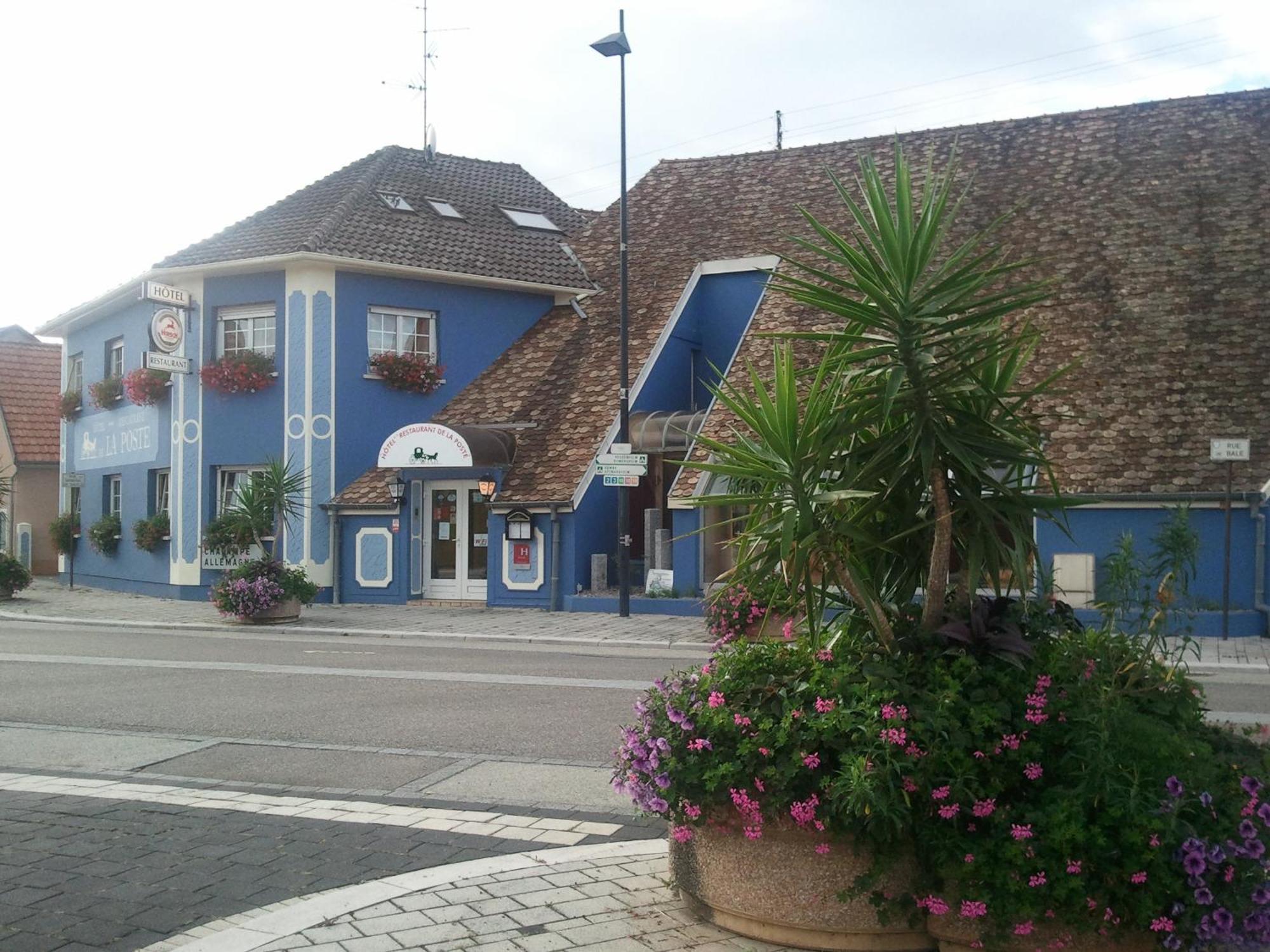 Hotel Restaurant De La Poste Mulhouse Ottmarsheim バンツェンハイム エクステリア 写真