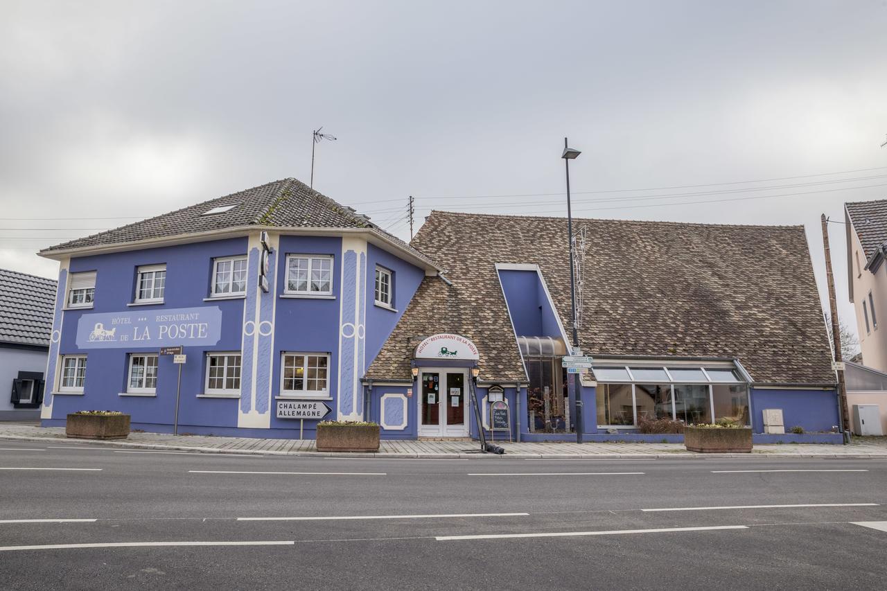 Hotel Restaurant De La Poste Mulhouse Ottmarsheim バンツェンハイム エクステリア 写真