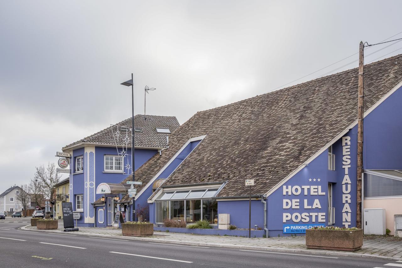 Hotel Restaurant De La Poste Mulhouse Ottmarsheim バンツェンハイム エクステリア 写真