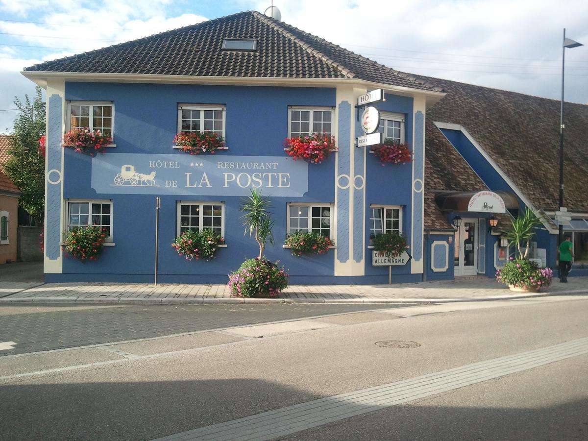 Hotel Restaurant De La Poste Mulhouse Ottmarsheim バンツェンハイム エクステリア 写真